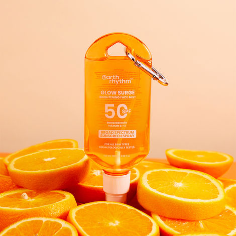 Buy Earth Rhythm Glow Surge Sunscreen Spray SPF 50 - 100 ml-Purplle
