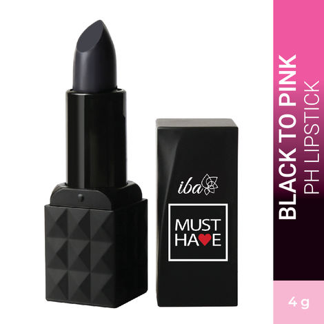 Buy Iba Must Have Black to Pink PH Lipstick,A 3.5 gmA | Moisturizing & Long Lasting | Glossy Finish | Enriched with Vitamin E and Argan Oil | 100% Natural, Vegan & Cruelty-Free-Purplle