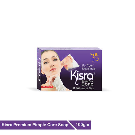 Buy Kisra Premium Acne Prone Skin - Controls Acne Development - Clears Out Clogged Pores - Formulated Specially To Create A Barrier Against Acne Development – Pimple Care Soap (Pack of 3)-Purplle