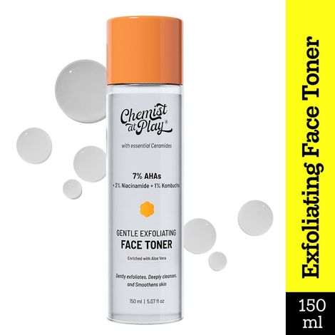 Buy Chemist at Play 7% AHA Glycolic Acid Face Toner for Gentle Exfoliation & Skin Hydration - 150 ml-Purplle