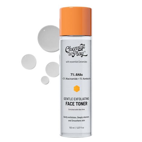 Buy Chemist at Play 7% AHA Glycolic Acid Face Toner for Gentle Exfoliation & Skin Hydration - 150 ml-Purplle
