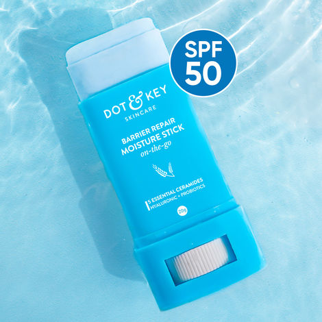 Buy Dot & Key Barrier Repair Moisture Stick On-the-Go with 5 Essential Ceramides & Hyaluronic + Probiotics | For Soft, Healthy & Moisturized Skin - 20 gm-Purplle