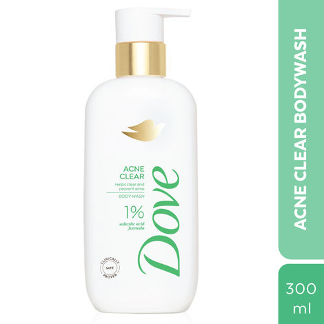 Buy Dove Diva Acne Clear Bodywash with 1% Salicylic Acid, For Acne Prone Skin, Hydrating & Gentle Cleansing Formula - 300 ml-Purplle