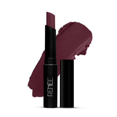 Buy RENEE Very Matte Lipstick Plum, Intense Color Pay Off, Full Coverage Long Lasting Weightless Velvety Formula, 1.6 gm-Purplle