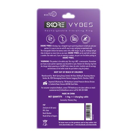 skore vibration ring Skore Tremor – Dual Motor Rechargeable Vibrating Ring​ main image 0