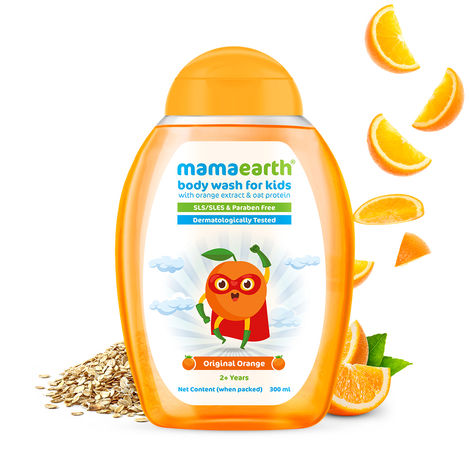 Buy Mamaearth Original Orange Body Wash For Kids with Orange & Oat Protein – 300 ml-Purplle