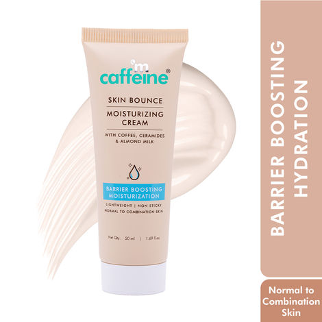 Buy mCaffeine Skin Bounce Lightweight Moisturizer  for Face | Coffee Face Cream with 72 Hrs Moisturization for All Skin Types| Skin with Vitamin E & Almond Milk (50ml)-Purplle