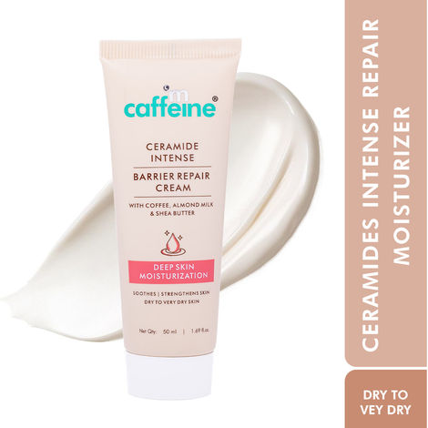 Buy mCaffeine Ceramide Intense Barrier Repair Cream | 72Hrs Deep Moisturization | Repairs & Strengthens | Moisturizer for Dry Very Dry Skin - 50 ml-Purplle
