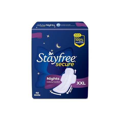 Buy Stayfree Secure Nights XXL 40 S-Purplle
