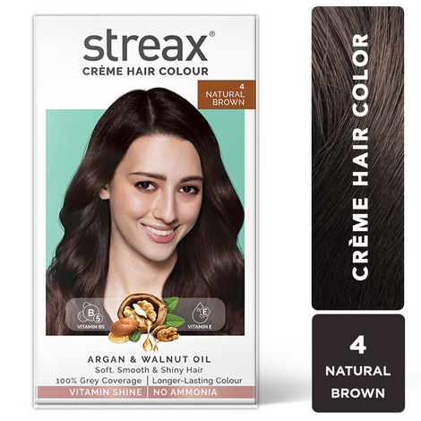 Buy Streax Hair Colour - Natural Brown(80g+60ml)-Purplle