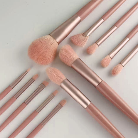Buy Ronzille Makeup Brush Set Kit - 12 Pcs With Pouch Premium Synthetic Eye Shadows Make Up Brushes, Eyeliner Brushes Blending Face Powder(color may vary)-Purplle