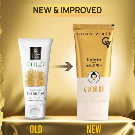 Buy Good Vibes New & Improved Gold Brightening Peel Off Mask with Instant Brightening Instant Firming and Natural Botox Effect (50 gm)-Purplle