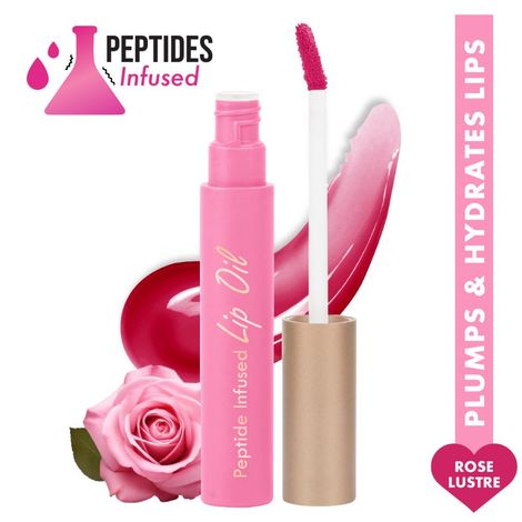 Buy Insight Cosmetics Peptide Infused Lip Oil - Rose Lustre 4.5 gm-Purplle