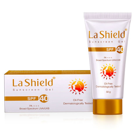 Buy La Shield SPF 40 & PA+++ Sunscreen Gel (50 gm)-Purplle