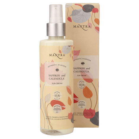 Buy Mantra Herbals Saffron And Calendula Sun Cream (100 ml)-Purplle