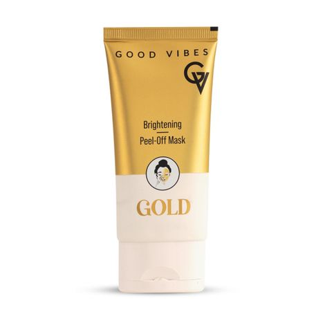Buy Good Vibes New & Improved Gold Brightening Peel Off Mask with Instant Brightening, Instant Firming and Natural Botox Effect (Pack of 2)-Purplle