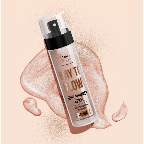 Buy TNW The Natural Wash Way to Glow Body Shimmer Spray! | Nourishes skin | For body radiance | Enhance skin texture | Daily skin care ,120 ml-Purplle