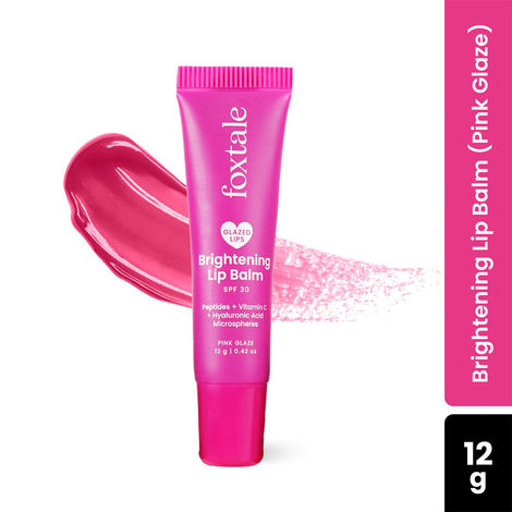Buy Foxtale Glazed Lips Brightening Lip Balm - Pink Glaze 12 gm-Purplle