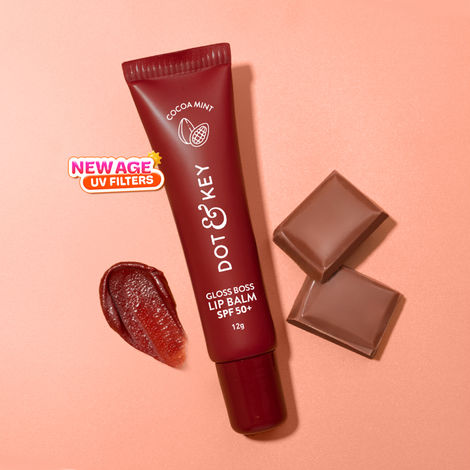 Buy Dot & Key Cocoa Mint SPF 50 Lip Balm with Vitamin C+E | Lip balm for Naturally Glowing and Hydrated Lips | Suitable for Dry & Dark Lips to Lighten | 12 gm-Purplle