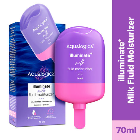 Buy Aqualogica IIIuminate+ Milk Fluid Moisturizer 70ml-Purplle