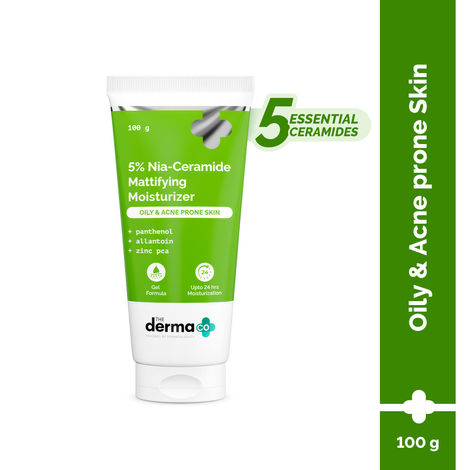 Buy The Derma Co.5% Nia-Ceramide Mattifying Moisturizer| 5% Niacinamide,2% Ceramide | 24 hrs. Moisture| Oil-Free |Panthenol,Allantoin & Zinc PCA | Oily, Acne Skin-100 gm-Purplle