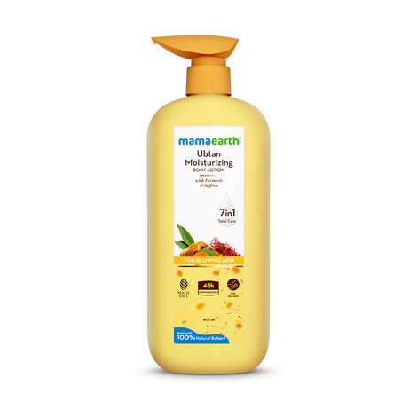 Buy Mamaearth Ubtan Moisturizing Body Lotion 400ml-Purplle