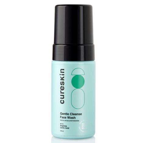 Buy Cureskin Gentle Cleanse Face Wash with Lactic Acid AHA Foam Pack for Unisex, 100 ml (Pack of 1)-Purplle