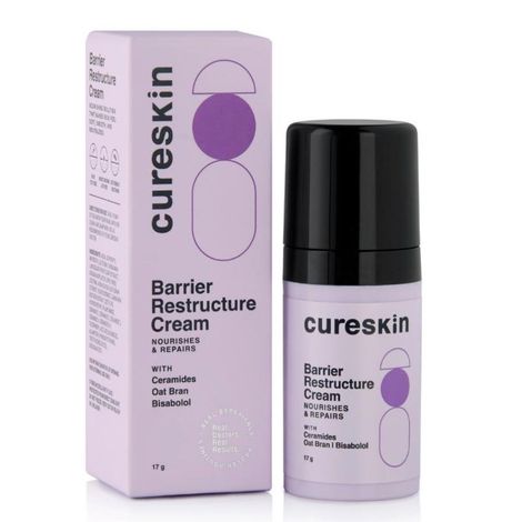 Buy Cureskin Barrier Restructure Cream | Nourishes and Repairs | Ceramides, Oat Brand, Bisabolo (17 gm)-Purplle