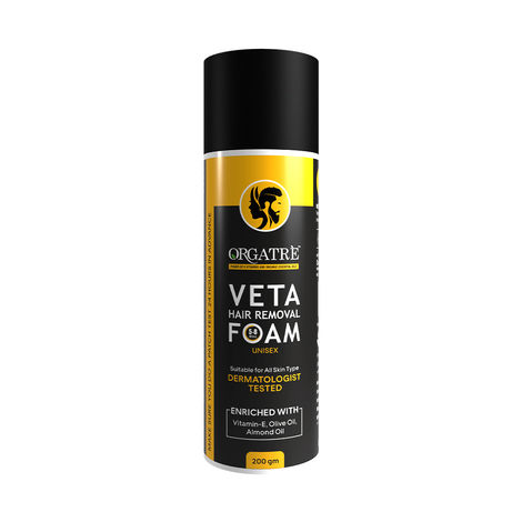 Buy Orgatre Veta Hair Removal Foam For Men & Women (200Gm)-Purplle
