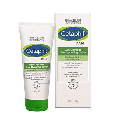 Buy Cetaphil DailyAdvance Ultra Hydrating Lotion Continuously Dry,Sensitive Skin (100 gm)-Purplle