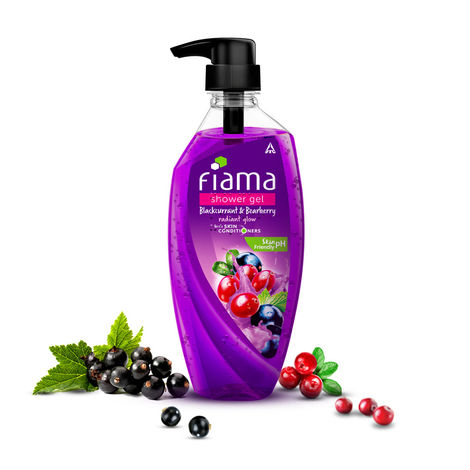 Buy Fiama Body Wash Shower Gel Blackcurrant & Bearberry, 500 ml, Body Wash for Women & Men with Skin Conditioners, Suitable for All Skin Types-Purplle
