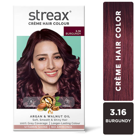 Buy Streax Hair Colour - Burgandy (60gm+60 ml+20 ml)-Purplle