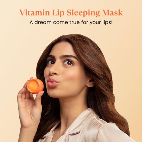 The Face Shop Vitamin C Lip Sleeping Mask, for Glossy, Hydrated &  Moisturized Lips, for AM & PM Use(14g)