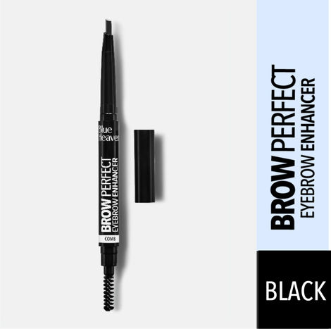 Buy Blue Heaven Brow Perfect Eyebrow Enhancer, Long Lasting, Smudge Proof, Waterproof Eyebrow Pencil, One Swipe perfect finish, Black, 0.30 gm-Purplle