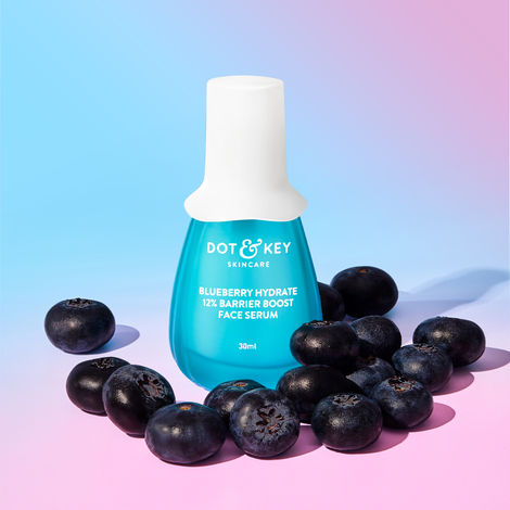 Buy Dot & Key Blueberry Hydrate 12% Barrier Boost Face Serum with 7 Ceramides, Niacinamide & Hyaluronic Acid, Reduces Dark Spots, Brightens Skin, Provides Intense Hydration & Repairs Skin Barrier 30 ml-Purplle
