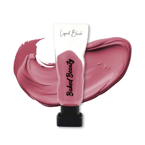 Buy Baked Beauty Liquid Blush with Long Lasting, Lightweight & Higlhly Pigmented Formula for Face Makeup, Glaze, Bubblegum Pink, 6 ml-Purplle