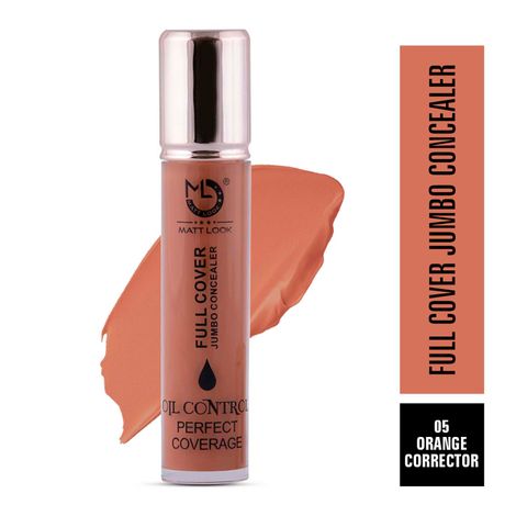 Buy Mattlook Full Cover Jumbo Concealer Oil Control Perfect Coverage, Face Makeup, Orange Corrector (11 ml)-Purplle