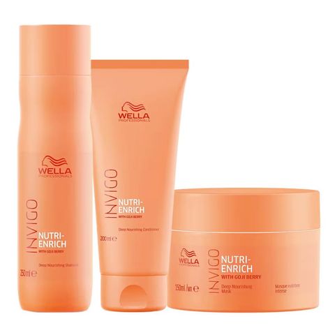 Buy Wella Professionals Invigo Nutri Enrich Deep Nourishing Shampoo, Mask and Conditioner Combo (250 ml + 200 ml + 150 ml)-Purplle