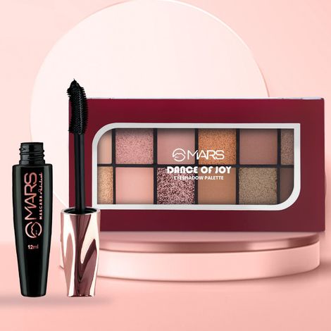 Buy MARS Dance of Joy Eyeshadow Palette and Fabulash Mascara Combo - 02 - Combo of 2-Purplle