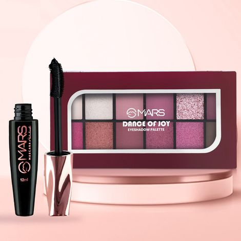Buy MARS Dance of Joy Eyeshadow Palette and Fabulash Mascara Combo - 01 - Combo of 2-Purplle