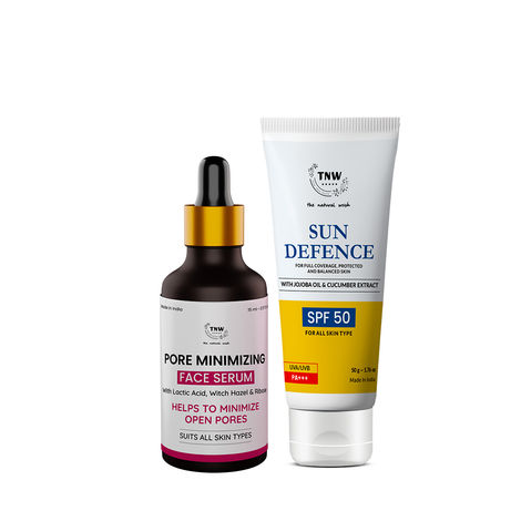 Buy Combo of 2- SPF Cream 50 gm & Pore Minimizing Face Serum 15ml-Purplle