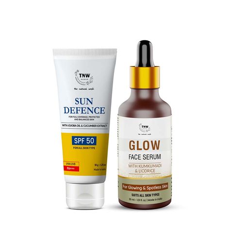 Buy Combo of 2- SPF Cream 50 gm & Glow Face Serum 30ml-Purplle