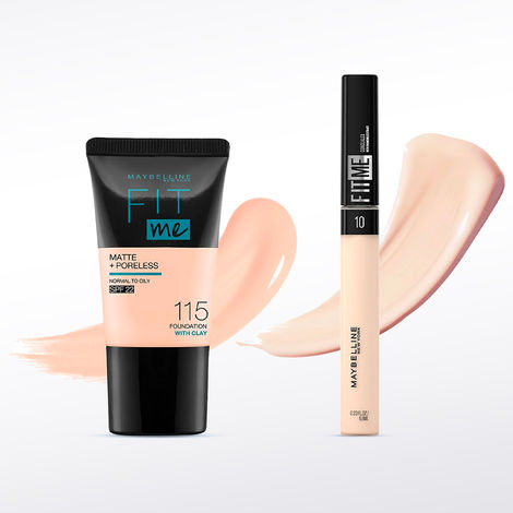 Buy Maybelline New York Fit Me Foundation 115 + Fit Me Concealer 10 30 ml + 6.8 ml-Purplle