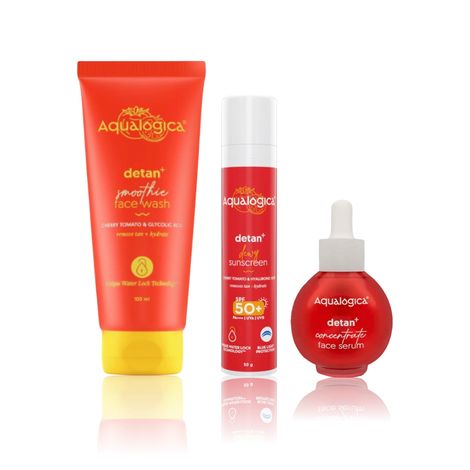 Buy Aqualogica Detan+ Skin Brightening Combo - Combo of 3-Purplle