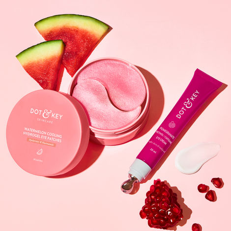 Buy Dot & Key Bestselling Dark Circles & Puffiness Reduction Eye Care Combo - 110g | Under Eye Cream & Eye Patches-Purplle
