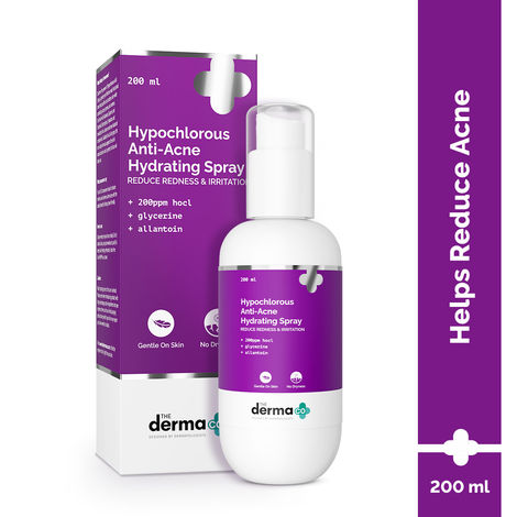 Buy The Derma Co. Hypochlorous Anti-Acne Hydrating Spray_200 ml Relief Acne & Eczema | Reduces Redness & Irritation | Promotes Healthy Skin | Anti-microbial & Anti-inflammatory | Alcohol & Fragrance Free for Women & Men-Purplle