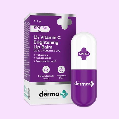The Derma Co. 1% Vitamin C Brightening Lip Balm 4.5 gm Reduces Lip  Pigmentation | Protects from Sun Damage