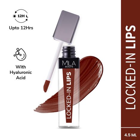Buy Mila Beaute Non-Transfer Locked-In Liquid Lipstick- 06 Coco Butter, 4.5 ml-Purplle