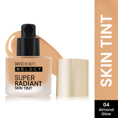 Buy Swiss Beauty Select Super Radiant Skin Tint Foundation for Face Makeup| Medium Coverage |Easy Blendable |Long Lasting| With Hyaluronic Acid and Glycerin 4 Almond Glow| 30 gm-Purplle