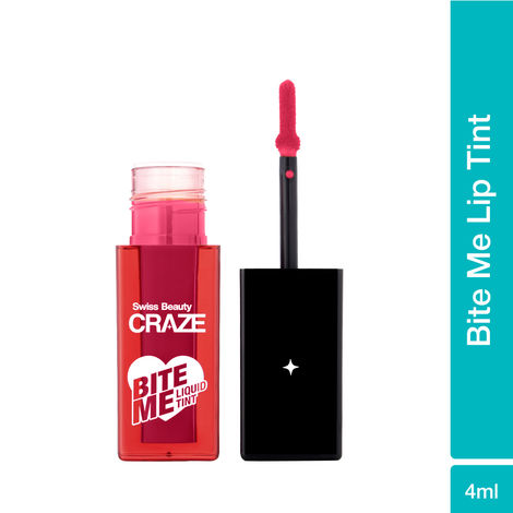Buy Swiss Beauty CRAZE Bite Me Liquid Tint| Moisturizing Blush | Tinted For Cheek & Lip| High Pigment |6-Hour Stay |Dewy Finish|3 Baddie Berry| 4 ml-Purplle